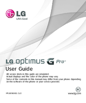 LG Optimus G Pro User Manual