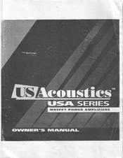 US Acoustics USA4050 Owner's Manual