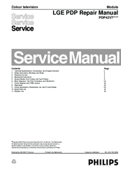 Philips PDP42V7 series Service Manual