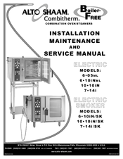Alto-Shaam 6-10iN/SK Installation Maintenance And Service Manual