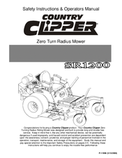 Country Clipper The Boss SR1200 Operator's Manual
