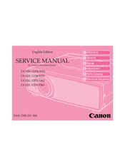 Canon LV-X2J D78-5351 Service Manual