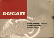 Ducati SUPERSPORT CR-SP 900 desmodue Owner's Manual