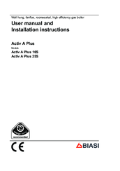 Biasi Activ A Plus 16S User Manual And Installation Instructions