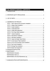 SportsArt Fitness P756 Owner's Manual