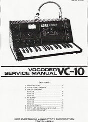 Korg VC-10 Service Manual