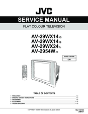 JVC AV-29WX14/G Service Manual