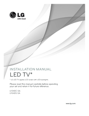 LG LY540S-SA Installation Manual