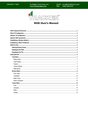 Tracker HUB User Manual