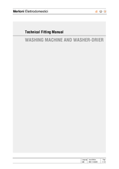 Merloni WASHING MACHINE AND WASHER-DRIER Technical Fitting Manual