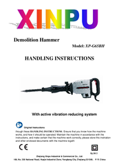 Xinpu XP-G65BH Handling Instructions Manual