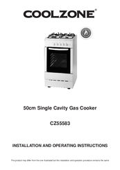 Coolzone CZ55583 Installation And Operating Instructions Manual