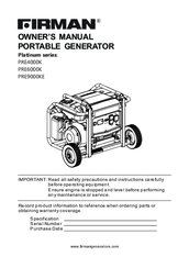 Arman PRE4000K Owner's Manual