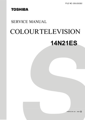 Toshiba 14N21ES Service Manual