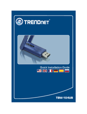 Trendnet TBW-104UB Quick Installation Manual