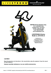Livestrong 2010 EB LS Instructions Manual