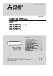 Mitsubishi Electric MS-GA80VB E1 WH Service Manual