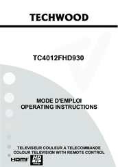 TECHWOOD TC4012FHD930 Operating Instructions Manual