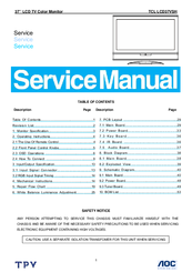 TCL LCD37VSH Service Manual