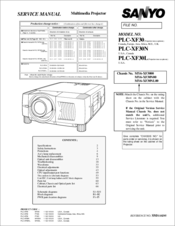 Sanyo PLC-XF30L Service Manual