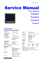 Panasonic TX-25CK1P Service Manual