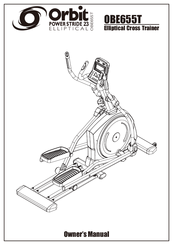 Orbit Power Stride 23 Elliptical OBE655T Owner's Manual