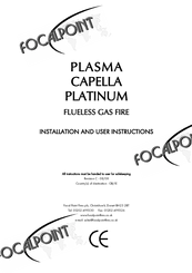 Focal Point PLASMA CAPELLA PLATINUM Installation And User Instructions Manual