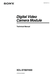 Sony XCL-X700 Technical Manual