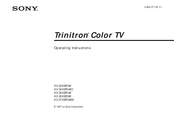 Sony Trinitron KV-37XBR48M Operating Instructions Manual