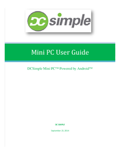 DC Simple Mini PC User Manual