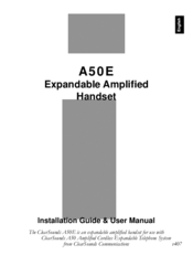 ClearSound A50E Installation Manual & User Manual