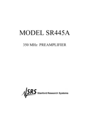 SRS Labs SR445A Manual