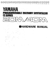 Yamaha 40M Hardware Manual