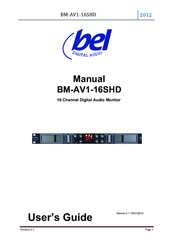 bel Digital Audio BM-AV1-16SHD User Manual