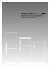 Hoover Refrigerator Maintenance And User Manual