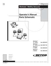 BETCO Workman 10 Operator's Manual
