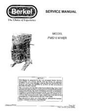 Berkel FMS10 Service Manual