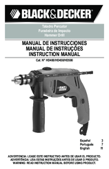 Black & Decker HD400 Series Instruction Manual
