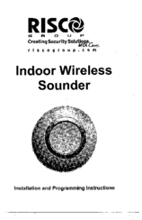 Risco RWS42086800A Installation And Programming Instructions