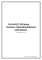 Symmetry PR series User Manual