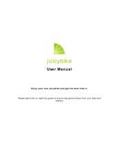 Juicybike Electric bicycle User Manual