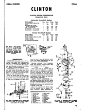 Clinton B-700 Service Manual