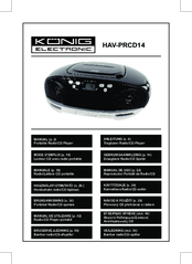 Konig HAV-PRCD14 Manual