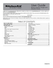 KitchenAid 30” Electric Freestanding Range User Manual