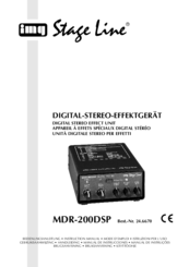 Stageline MDR-200DSP Instruction Manual