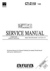 Aiwa CT-Z110 Service Manual