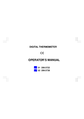 RS Components 51 206-3722 Operator's Manual