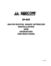 Mircom EP-825 Installation And Operating Instructions Manual