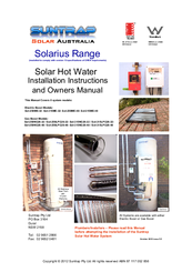 Suntrap Sol-250NG26-32 Installation Instructions And Operating Manual