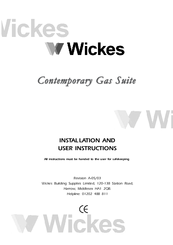 Wickes Log Version Installation And User Instructions Manual